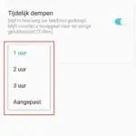 samsung galaxy tijdelijks dempen stil 5