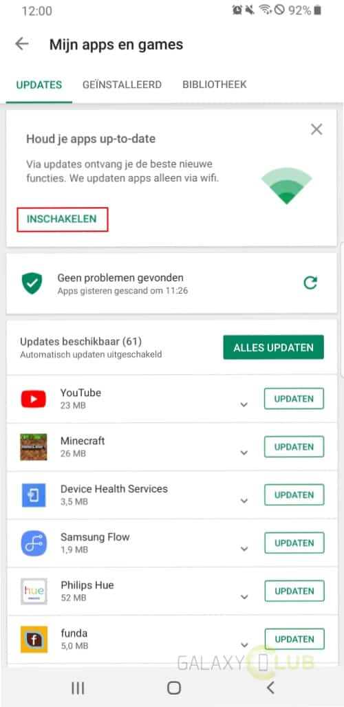 samsung galaxy android 9 bugs apps updaten 3