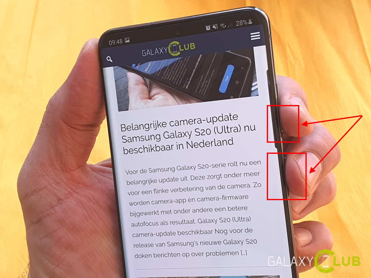Samsung Galaxy S20 screenshot (schermafbeelding) maken: zo doe je dat Samsung Galaxy S20 Screenshot (Schermafbeelding) Maken: Zo Doe Je Dat